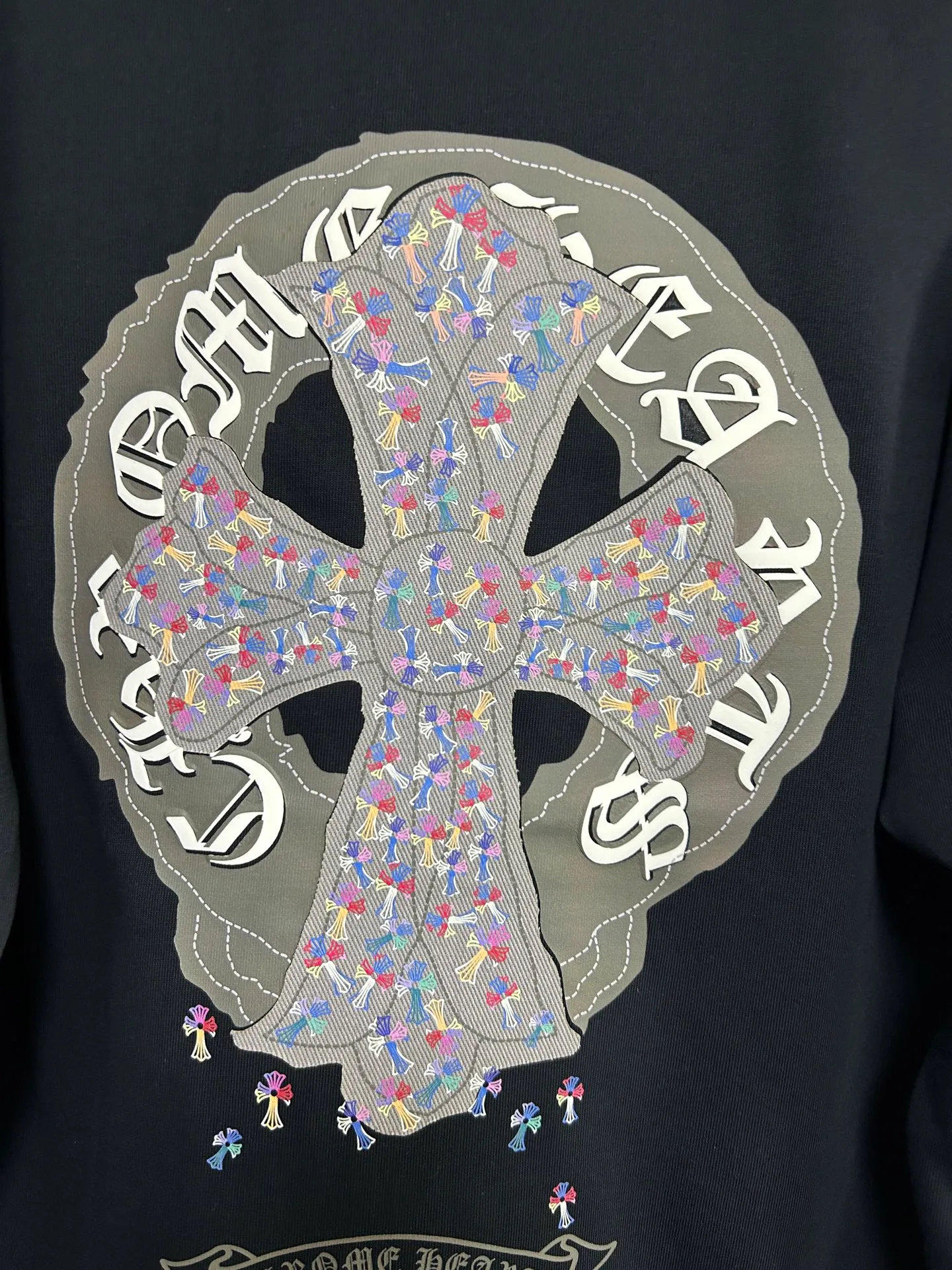 P230 2026 new (exclusive) Chrome Hearts autumn and winter limited edition heavyweight high-weight long-sleeved T-shirt, customized Dreamweaver Yayun ribbed cotton designer concept style Fabric: Heavy 380g Size: S M L XL Color: White Black